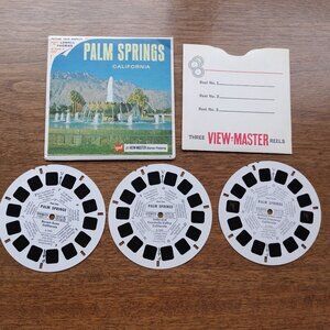 BEAUTIFUL Palm Springs View Master Reels GAF Picture Tour COMPLETE